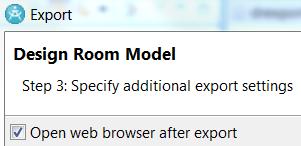 A check is now performed when exporting a model from RSAD so that the version of the Design Room ONE server is compatible with the version of the Design Room Integration plugin.