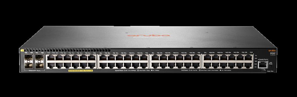 PRODUCT OVERVIEW The Aruba 2930F TAA-compliant Switch Series is designed for customers creating digital workplaces that are optimized for mobile users with an integrated wired and wireless approach.