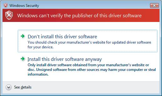 If any other printer driver(s) had already been installed on your computer, the Default Printer screen is displayed. If it is displayed, select whether using this printer as a default printer.