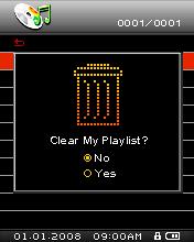 4. With the file highlighted, press the button and select Remove from My Playlist. A confirmation will appear. 5.
