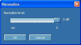 Audio Processing 29 normalize level to 0 db, the loudest part will be the maximum level reproducible without signal distortion.
