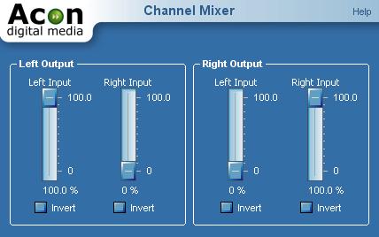 5 The Channel Mixer The channel mixer is a tool that works only on stereo recordings.