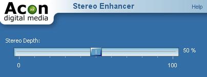Audio Processing 5.5.4 49 Stereo Enhancer The Stereo Enhancer enhances the stereo image by filtering the left and the right differently. The filters are designed to maintain mono compatibility.