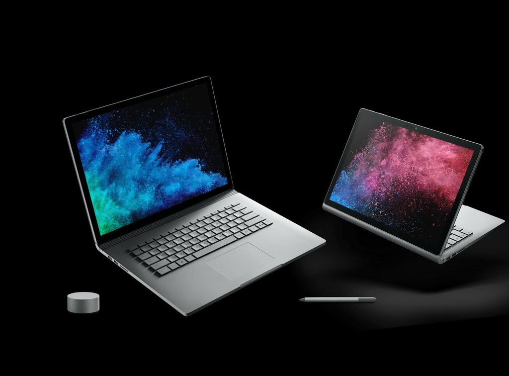 Surface Book 2 Powerhouse performance Versatility Beautifully designed Tech specs Available in two sizes: 15 or 13.