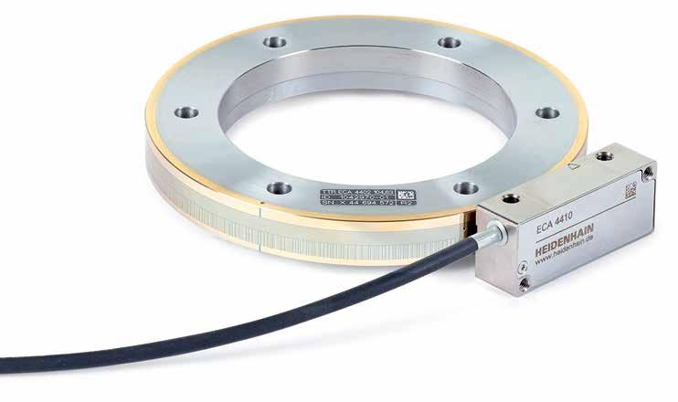 ECA 4412, ECA 4492 Absolute angle encoder with high accuracy Steel scale drum with three-point centering Consists of scanning head and scale drum Scanning head Interface Ordering designation Clock