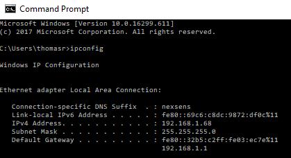 isic V2 Data Logger Manually Configure Network Settings Set Subnet Mask via the set ipmask <address> command. Ex. Setting the Subnet Mask to 255.