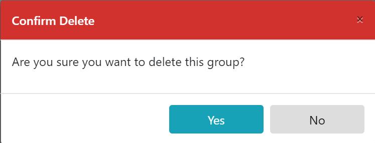 Delete an Existing Group to delete a specific group. Yes.