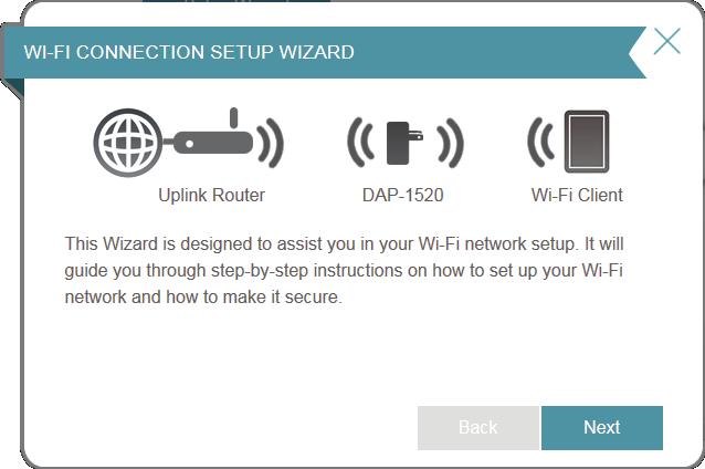 Section 3 - Configuration Setup Wizard If you wish to configure your extender to connect to the Internet using the setup wizard, click the Setup Wizard button.