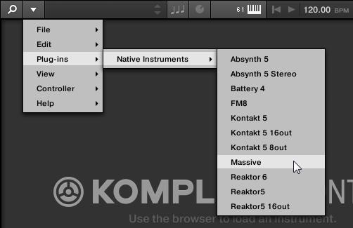 Global Controls and Preferences Loading a Plug-in in Default State In the KOMPLETE KONTROL