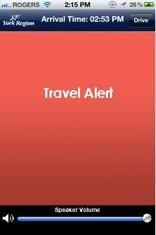 Travel Alert Features Travel Alert delivers audible alerts as you approach problem areas Travel Alert!