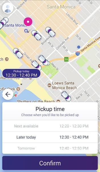 Set your pickup location TIP Rides can be scheduled up to 7 days in advance using the