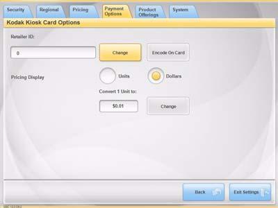 Touch the Payment Options tab. 2.