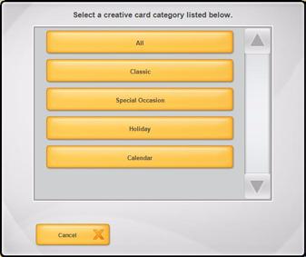Touch: Enable All in Category to make all borders in that category available on the Kiosk.