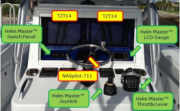 outboards Bridge NAVpilot-711 interfaced with Helm