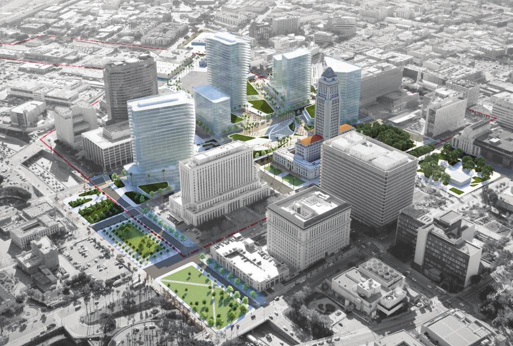 CIVIC CENTER MASTER PLAN DRAFT CONCEPTUAL DESIGN LOS ANGELES STREET CIVIC BUILDING