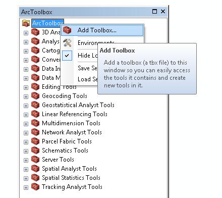 Custom Toolbox Must first create a custom toolbox (can be done in ArcMap or ArcCatalog) Right-click ArcToolbox -> Add Toolbox In order to create a model, the model