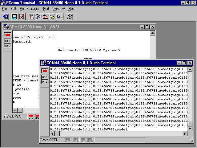 Serial Programming Tools Terminal Emulator The Terminal Emulator features multiple windows and supports terminal types of VT100 and ANSI.