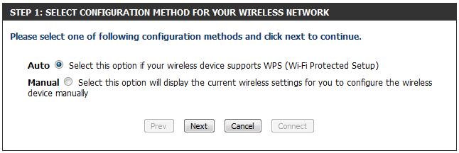 Section 4 - Security Add Wireless Device with WPS Wizard From the Setup > Wireless Settings screen, click Add Wireless Device with WPS.