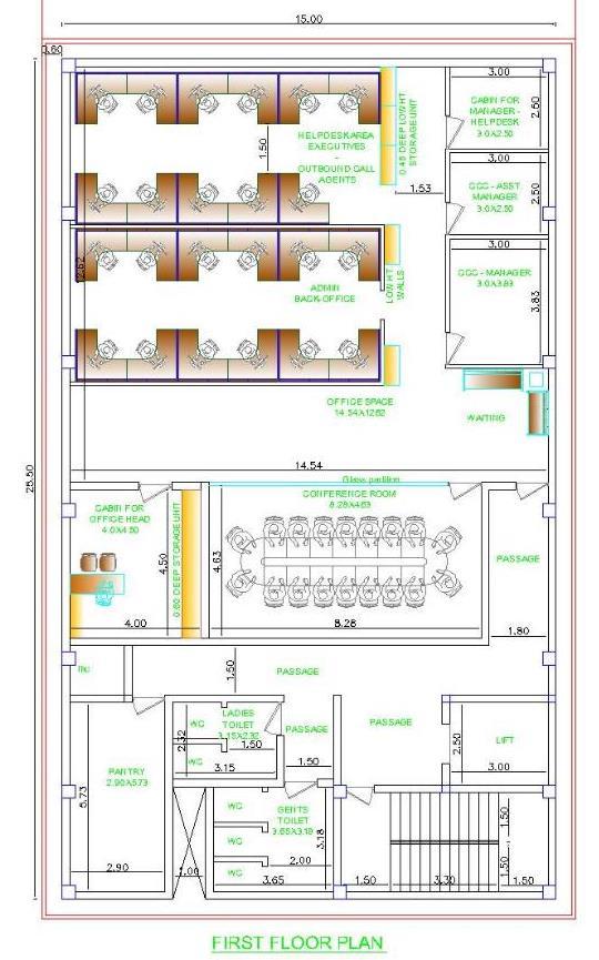 Illustrative Layout of CCC Managers Cabins