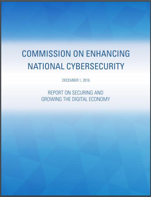 US COMMISSION ON ENHANCING NATIONAL CYBERSECURITY Other important work that must be undertaken to overcome identity authentication challenges includes the development of open-source standards and