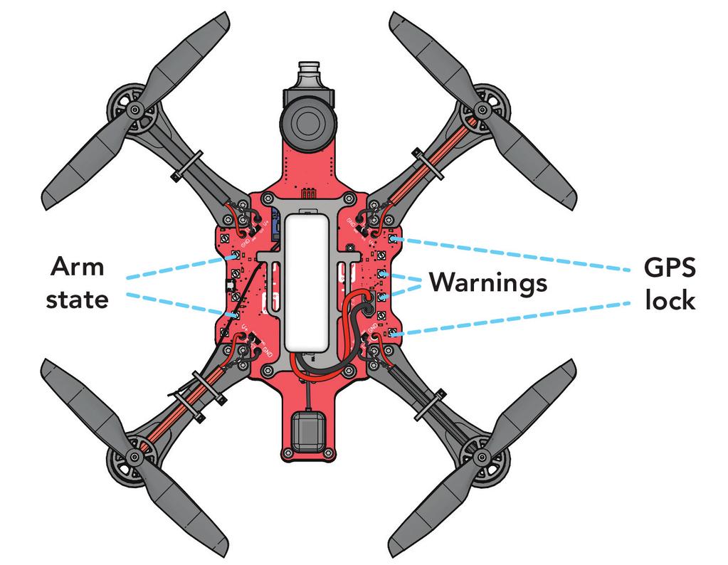 The wire ordering comes preconfigured to match the placement of the LED s on the drone.