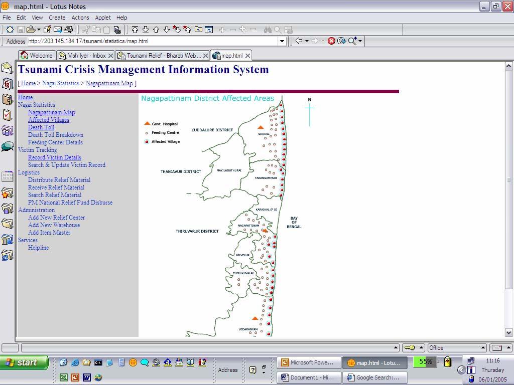 Tsunami Crisis Management Information System