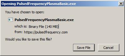 Firefox When you clicked the Download button, the following dialog box popped up.