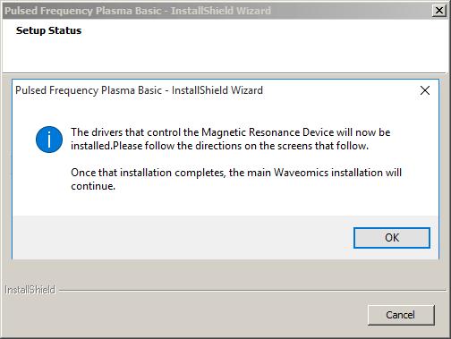 To begin the software installation, click the Install button.