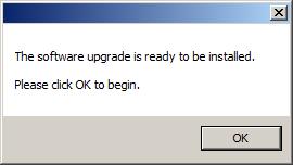 Click the OK button, the running software will exit and the installation