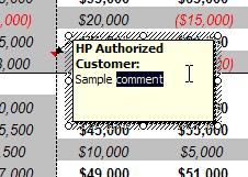 2. Select Edit Comment. Excel opens the comment for editing. You can select text to change it, delete, or add text to the comment.