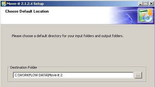 Figure 3 Installation Wizard II Next, select a Windows user account which has user rights/permissions to access all the