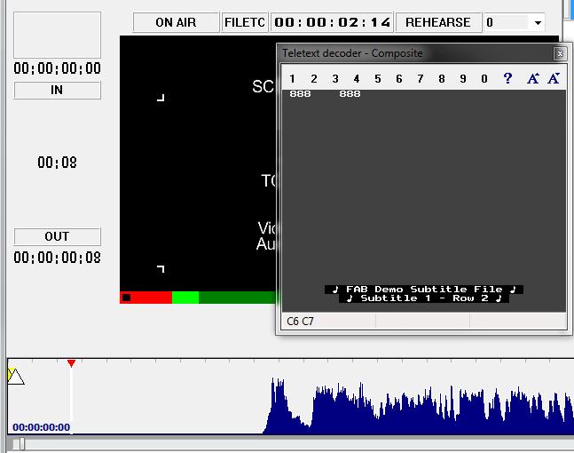 the same time display the decoded teletext subtitles This functionality enables checking the presence and correctness of teletext subtitles in MXF video files Open and DVB subtitles can now have a