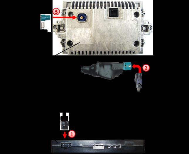 Page8 2.4. Connections to the factory monitor Remove factory monitor. Connect female 8pin Micro-Fit connector of the 4pin HSD LVDS cable to male 8pin Micro-Fit connector of the video-interface.