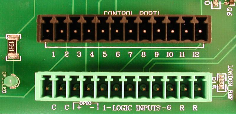 + (pin 3), and the - (pin 2) to the - (pin 4), when output port 5 on the DSP is triggered.
