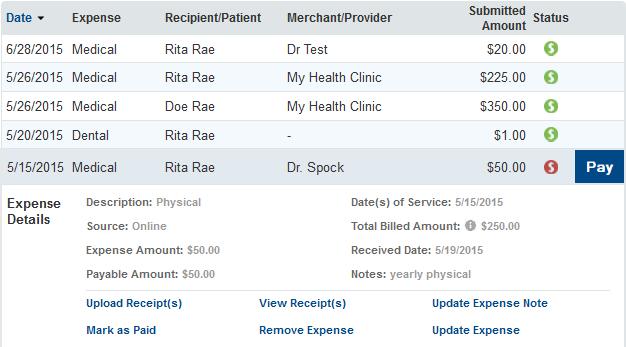 myhealth Portfolio SM Dashboard On this dashboard, you can see an easy-to-read snapshot of your healthcare expenses with charts and graphs.
