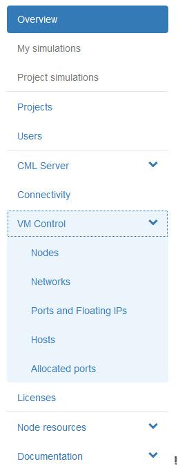 Using the VM Control Tool (Admin User) components of an active session.