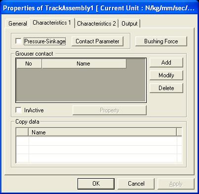 Adjusting the Track Assembly Parameters When you execute the Track Assembly operation, RecurDyn creates a Track Assembly entity.