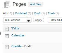 PAGES When in need of adding a new page to MiParque.