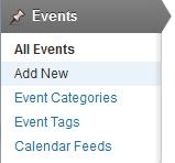 When adding a new event, add a title and give the event a description in the large text box.
