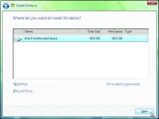 Select the RAID drive and then press continue the OS installation (Figure 9).