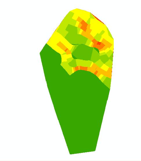 Close-Range Photogrammetry For Landslide Monitoring Figure 10 and Figure 11 show the slope and Aspect Model from three dimensional points that represent from the epoch data 1.