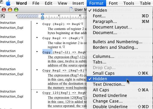 Conditional Text Display or not display Print or not print in MS Word these are separate