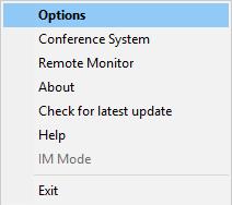 Following are detailed descriptions about SkypeConf Option settings. 4.3.1 Option The Option dialogue includes the settings most commonly selected by users.