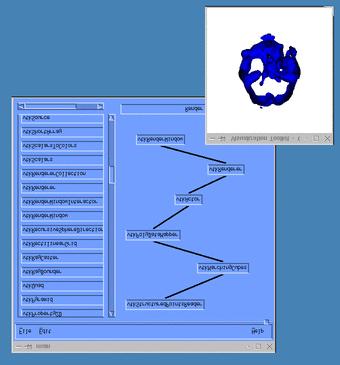 Figure 3: A snapshot of a Motif GUI for VTK, generated automatically from a reengineering approach.