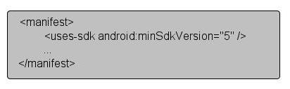 Each Android device keeps the API level in its system itself. Developers need to specify API level in their applications in the manifest file.