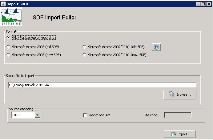 An information message is displayed when import process finishes successfully.