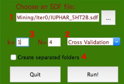Software: ExtCrossValidate 1 Select the IUPHAR_5HT2B.