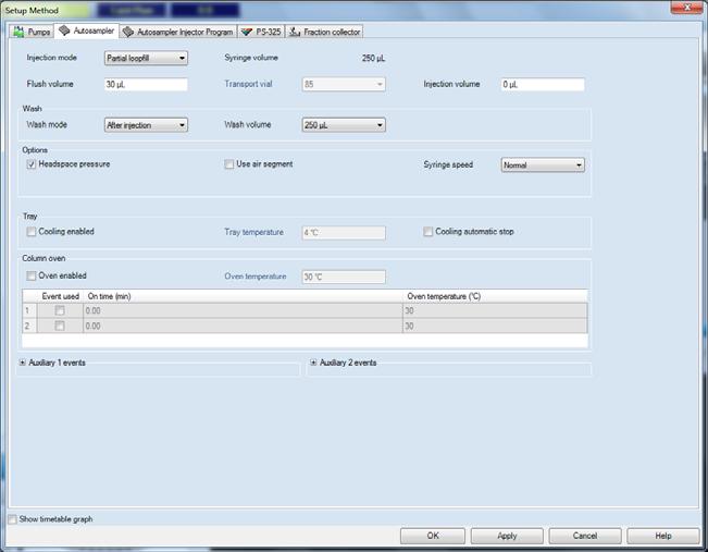 3 Installation Setup the Software 4 Set Autosampler parameters.