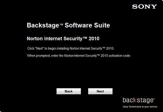 Installing Norton Internet Security 2010 Before you begin, make sure that all other programs are closed. 1 To install Norton Internet Security 2010, click Next. (Fig.