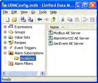 8 Global Alarm Subscriptions and Filters 8.1 Alarm Subscriptions Subscriptions are used to inform the OPC Alarms/Events Server which alarms we want to be informed about.